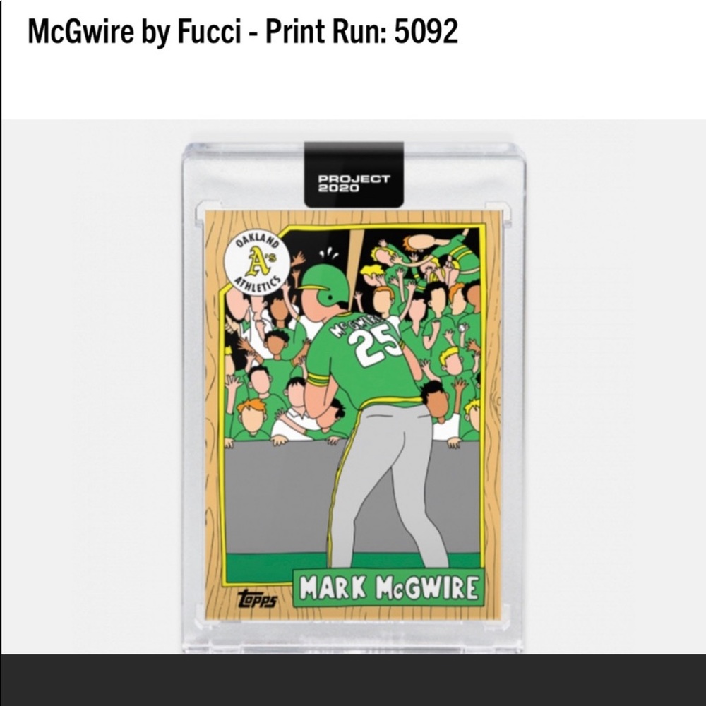 TOPPS PROJECT 2020- MARK MCGWIRE